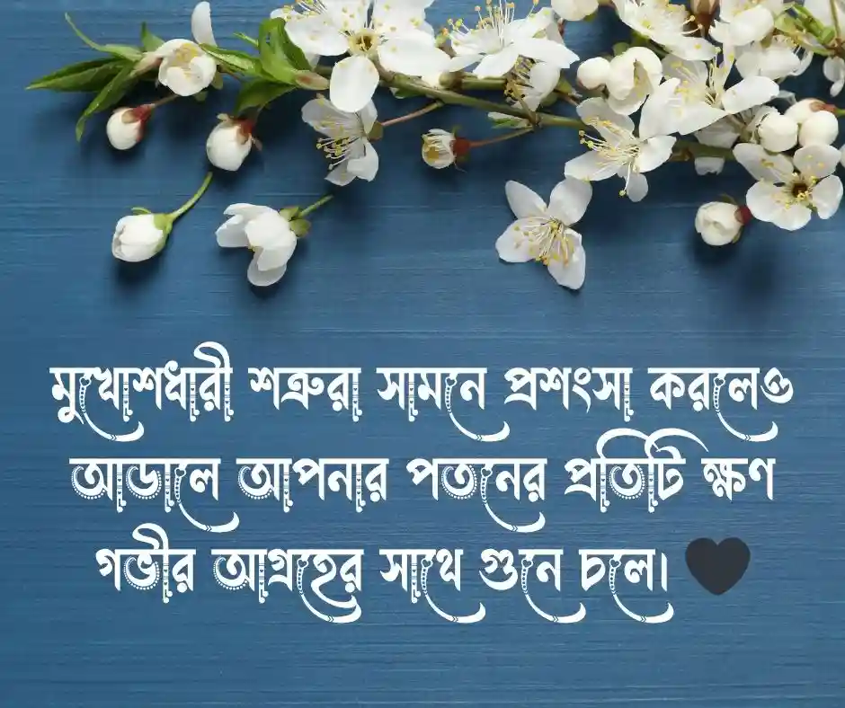 পিছনের শত্রু নিয়ে উক্তি