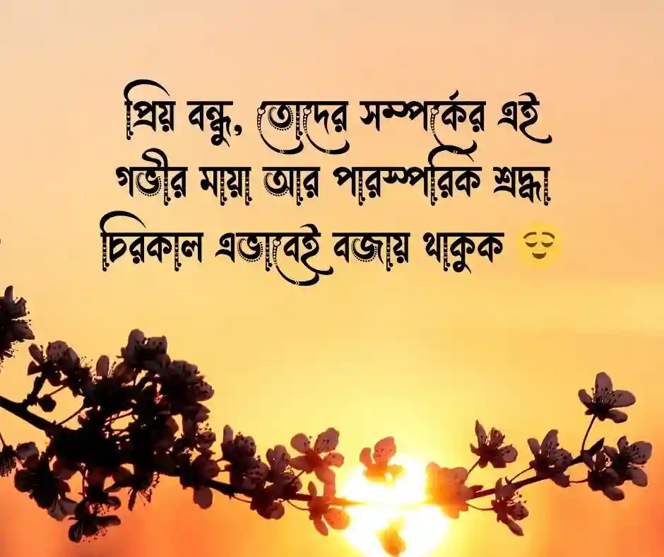 বন্ধুর দাম্পত্য জীবন নিয়ে শুভেচ্ছা