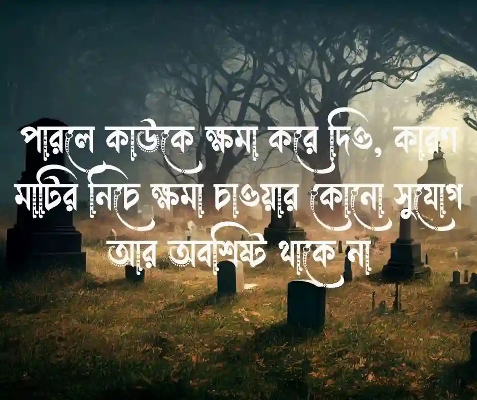 কবর নিয়ে স্ট্যাটাস - কবর নিয়ে ক্যাপশন