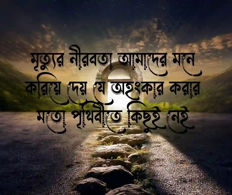 মৃত্যু নিয়ে উক্তি