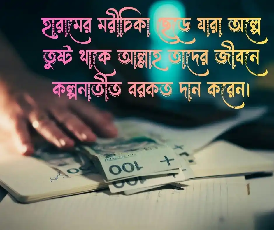 হালাল উপার্জন নিয়ে ইসলামিক স্ট্যাটাস