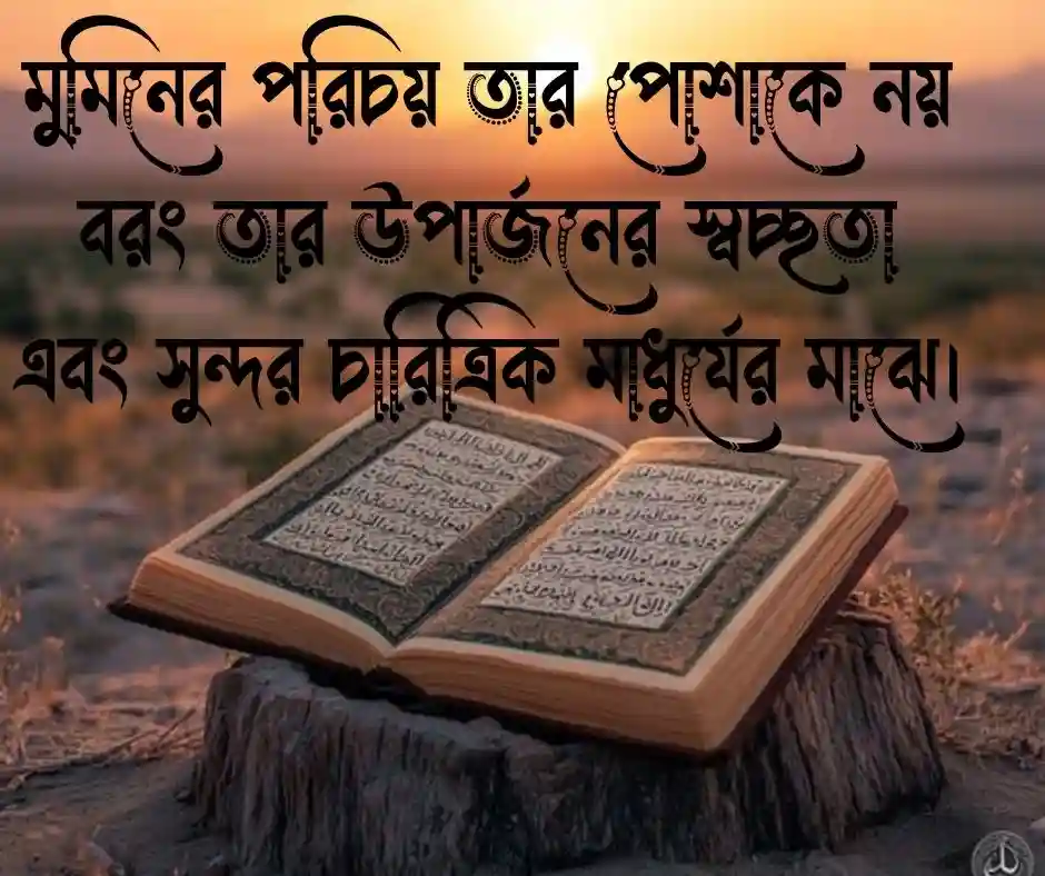 হালাল উপার্জন নিয়ে ইসলামিক উক্তি
