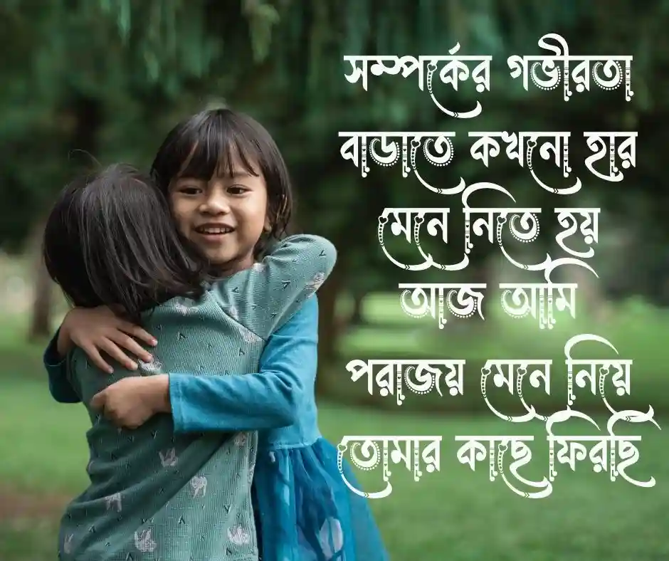 প্রিয় মানুষের কাছে ক্ষমা চাওয়ার মেসেজ