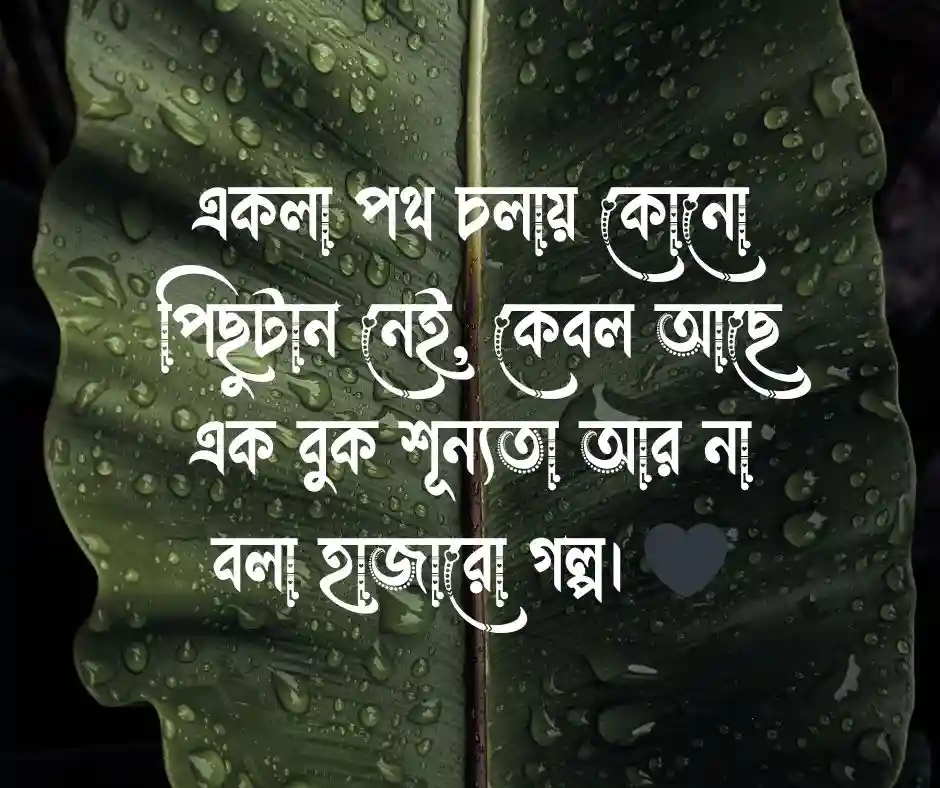 Sad একাকিত্ব নিয়ে ক্যাপশন