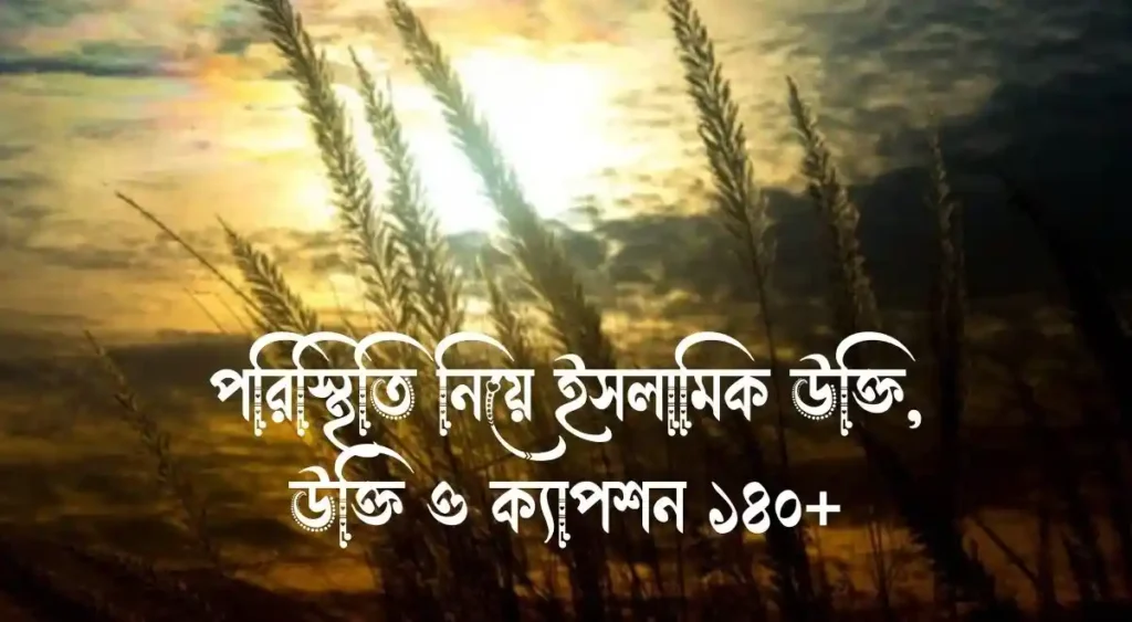 পরিস্থিতি নিয়ে ইসলামিক উক্তি, উক্তি ও ক্যাপশন ১৪০+