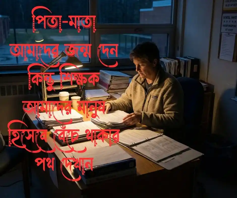 শিক্ষকদের অপমান নিয়ে উক্তি